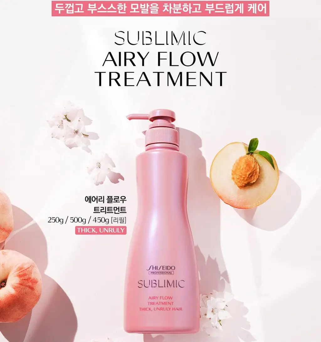 [부스스한 모발] 시세이도 프로페셔널 서브리믹 에어리플로우 트리트먼트 본품 500g/리필 450g 택1 상세페이지 14